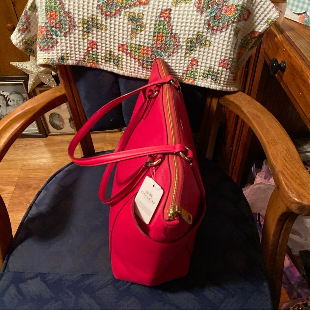 Coach Vibrant Pink Tote Bag